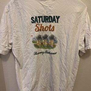Tommy Bahama Men's Golf "Saturday Shots" T-Shirt, XL, White